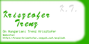 krisztofer trenz business card
